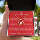 To My Soulmate Necklace - Best Valentines Gift for Wife Girfriend - How Special You Are To Me - You Are The Best Thing That Ever Happended To Me Forever Love Necklace LX032D
