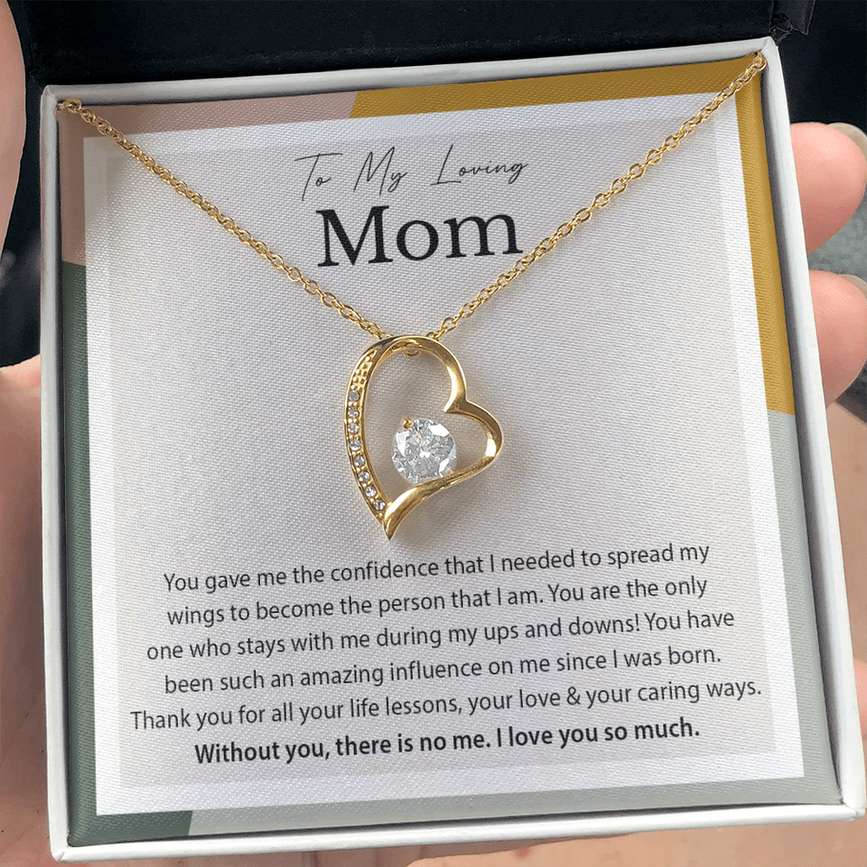 To My Loving Mom | Spread My Wings | Forever Love Necklace