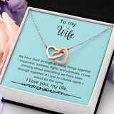 Interlocking Hearts Wife Necklace