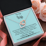 Interlocking Hearts Wife Necklace