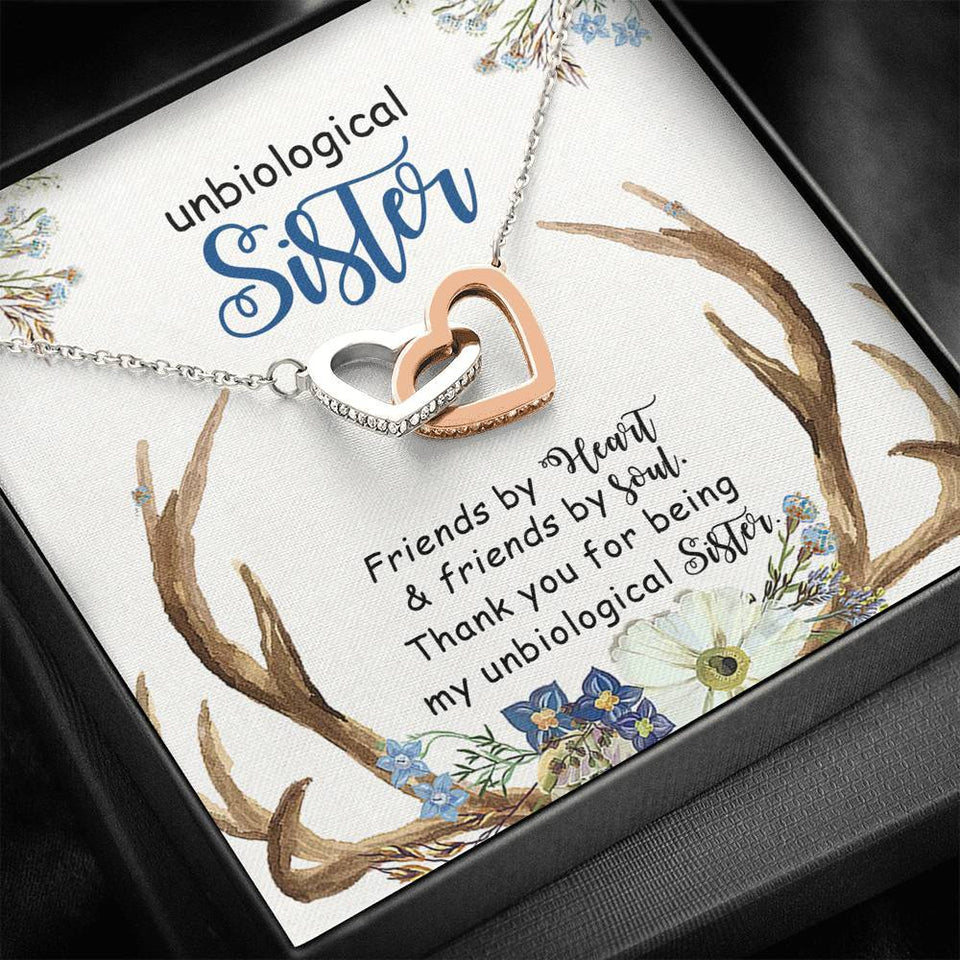 Gift For Friend Friends By Heart And Friends By Soul Forever Love Necklace