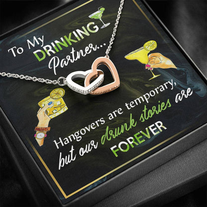 Gift For Friend To My Drinking Partner Alluring Beauty Necklace