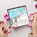 Interlocking Hearts Necklace- To My Sister - The Sister Of My Soul