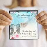 Interlocking Hearts Necklace- To My Sister - The Sister Of My Soul