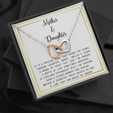 Interlocking Hearts Necklace- Mother Daughter gift