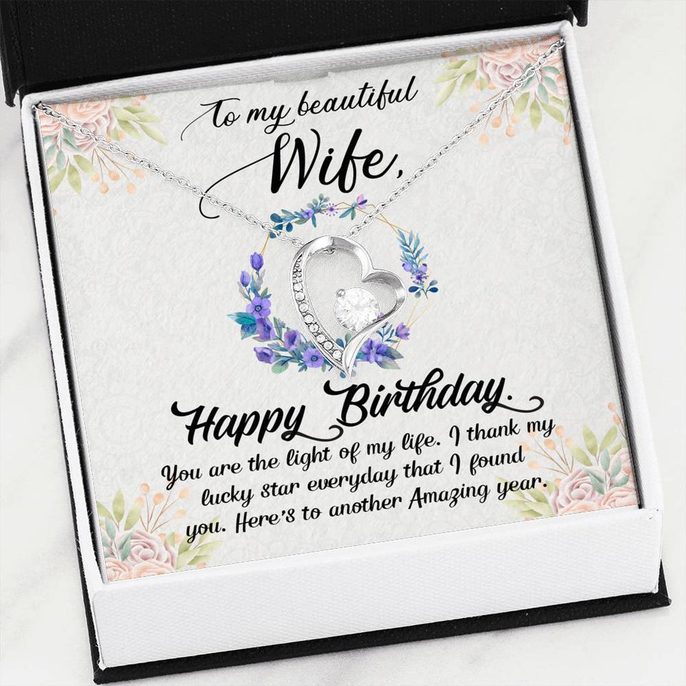 Husband to Wife - The light of My Life Forever Love Necklace