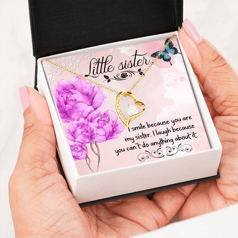 To Little Sister - Forever Love Necklace