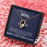To My Dearest Wife Necklace Gift - Great Wife, Amazing Mom Happy Mother's Day - Forever Love Necklace LX104I