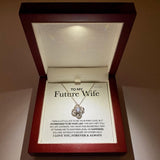 To My Future Wife - I love you forever- Love Knot necklace, Christmas Day
