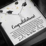 Graduation Necklace Gift - Forward into the next chapter of your life - College, High School, Senior, Master Graduation Gift - Class of 2022 Alluring Beauty Necklace - LX036E