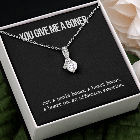 Wife, Soulmate, Girlfriend Necklace - Funny Boner Alluring Beauty Necklace, Birthday Gift, Anniversary Gift, Alluring Beauty Necklace
