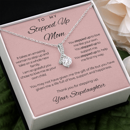 Gorgeous Necklace for Step Mom from Stepdaughter, Alluring Beauty Necklace for Step Mom