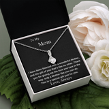 To My Mom A Wonderful Mother Necklace - Birthday Gift for Mom, Best Necklace Idea For Mom, Alluring Beauty Necklace