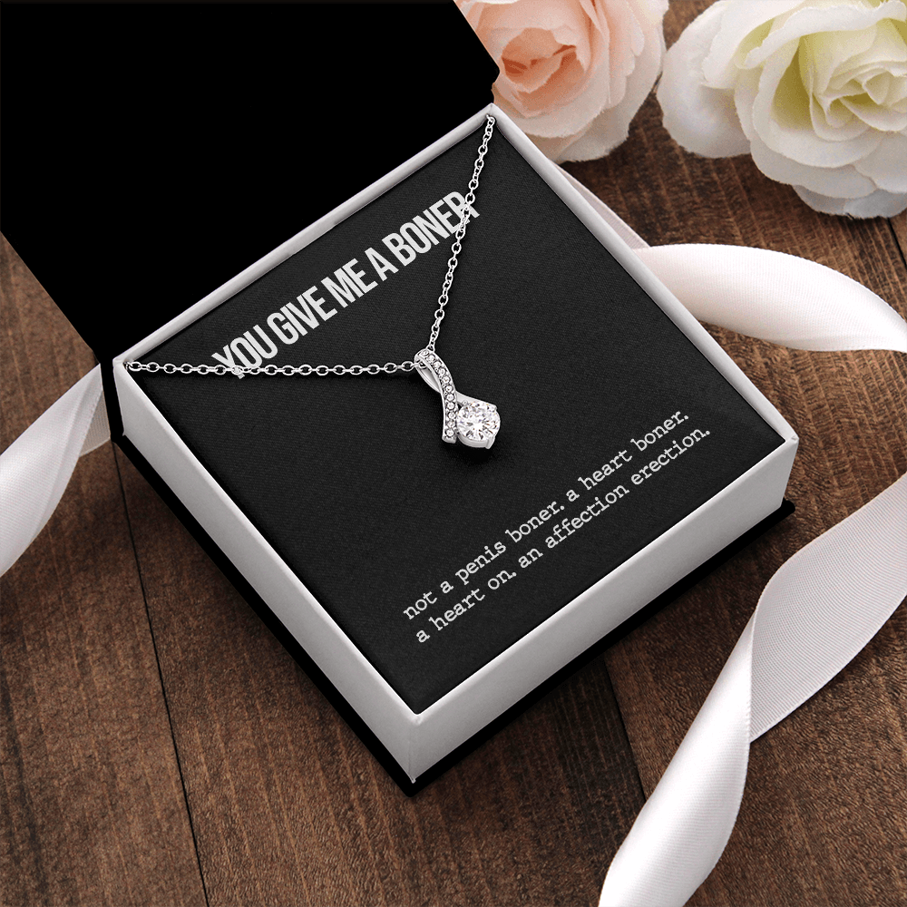 Wife, Soulmate, Girlfriend Necklace - Funny Boner Alluring Beauty Necklace, Birthday Gift, Anniversary Gift, Alluring Beauty Necklace