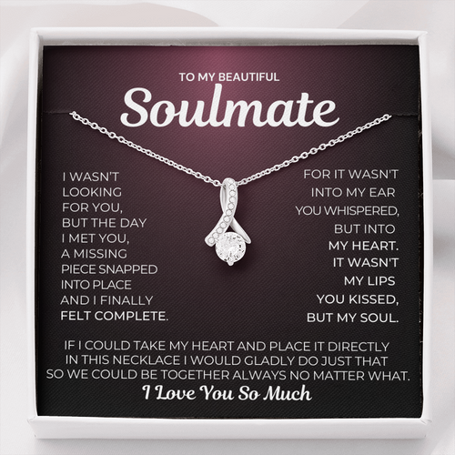 Alluring Beauty Necklace- Kissed my soul Carry my Heart Necklace Limited Edition - Grabs Yours Now! Gift For Wife