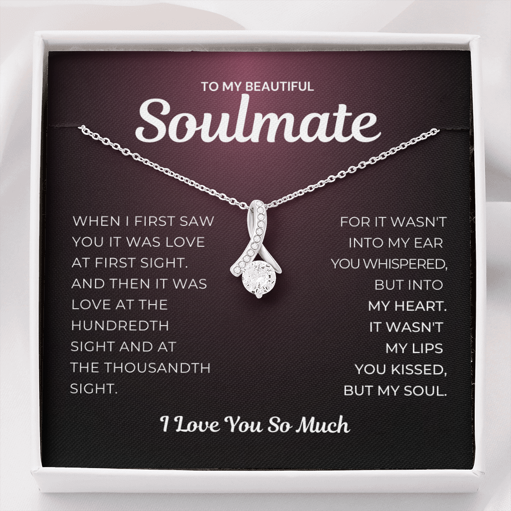 Pamaheart- Alluring Beauty Necklace- Love at First Sight Kissed My Soul Necklace | Limited Edition -Grab Yours Now!, Gift For Wife, Christmas