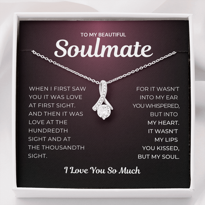 Pamaheart- Alluring Beauty Necklace- Love at First Sight Kissed My Soul Necklace | Limited Edition -Grab Yours Now!, Gift For Wife, Christmas