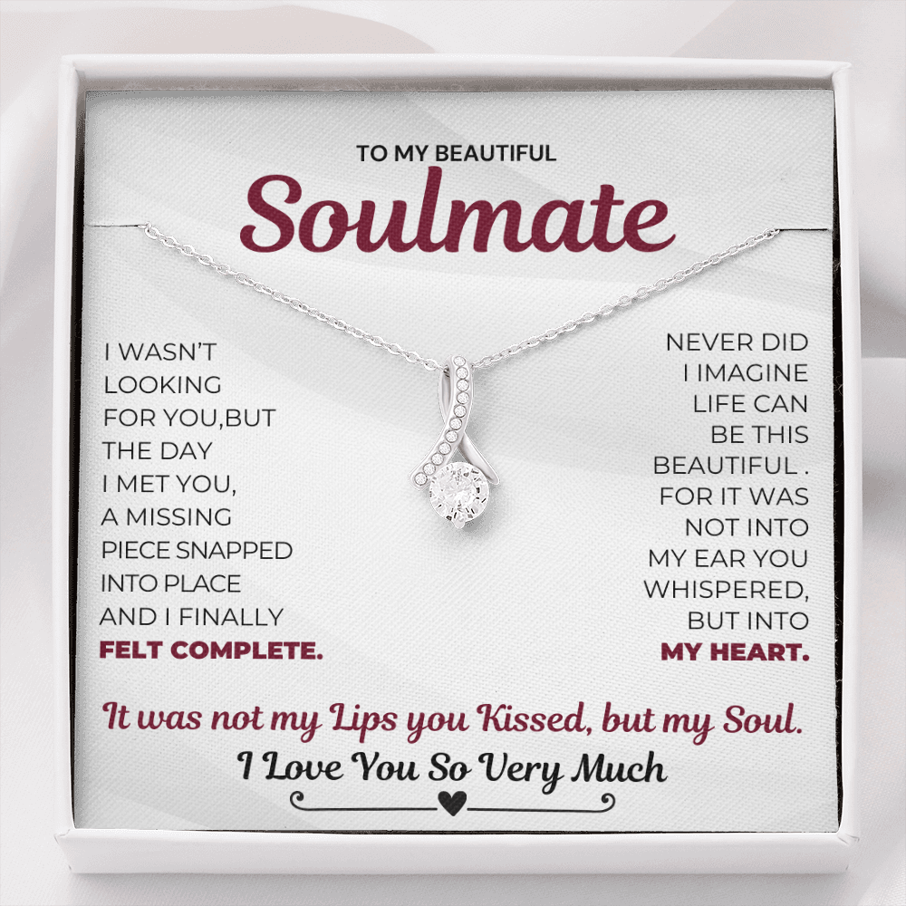 Alluring Beauty Necklace- Soulmate Necklace Kissed My Soul Limited Edition - Grabs Yours Now! Gift For Wife