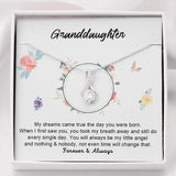 Grand Daughter - My Little Angel | Beautiful 14k White Gold Family, Alluring Beauty Necklace