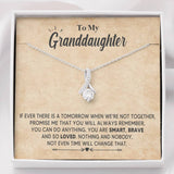 Granddaughter Necklace, To My Granddaughter You Are Smart, Brave and So Loved, Necklace for Daughter, Alluring Beauty Necklace