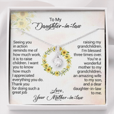 To My Daughter-In-Law - I am blessed three times over, Love Your Mother-In-Law, Birthday Gift, Alluring Beauty Necklace
