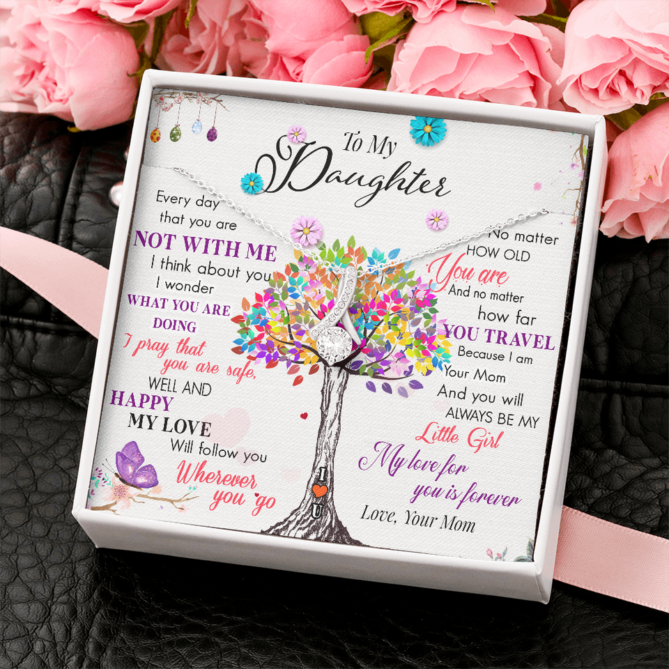 To My Daughter | My Love For You | Gift for Daughter from Mom Alluring Beauty Necklace