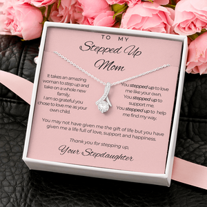 Gorgeous Necklace for Step Mom from Stepdaughter, Alluring Beauty Necklace for Step Mom