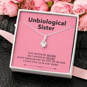 Sister By Heart - Gift For Unbiological Sister Alluring Necklace