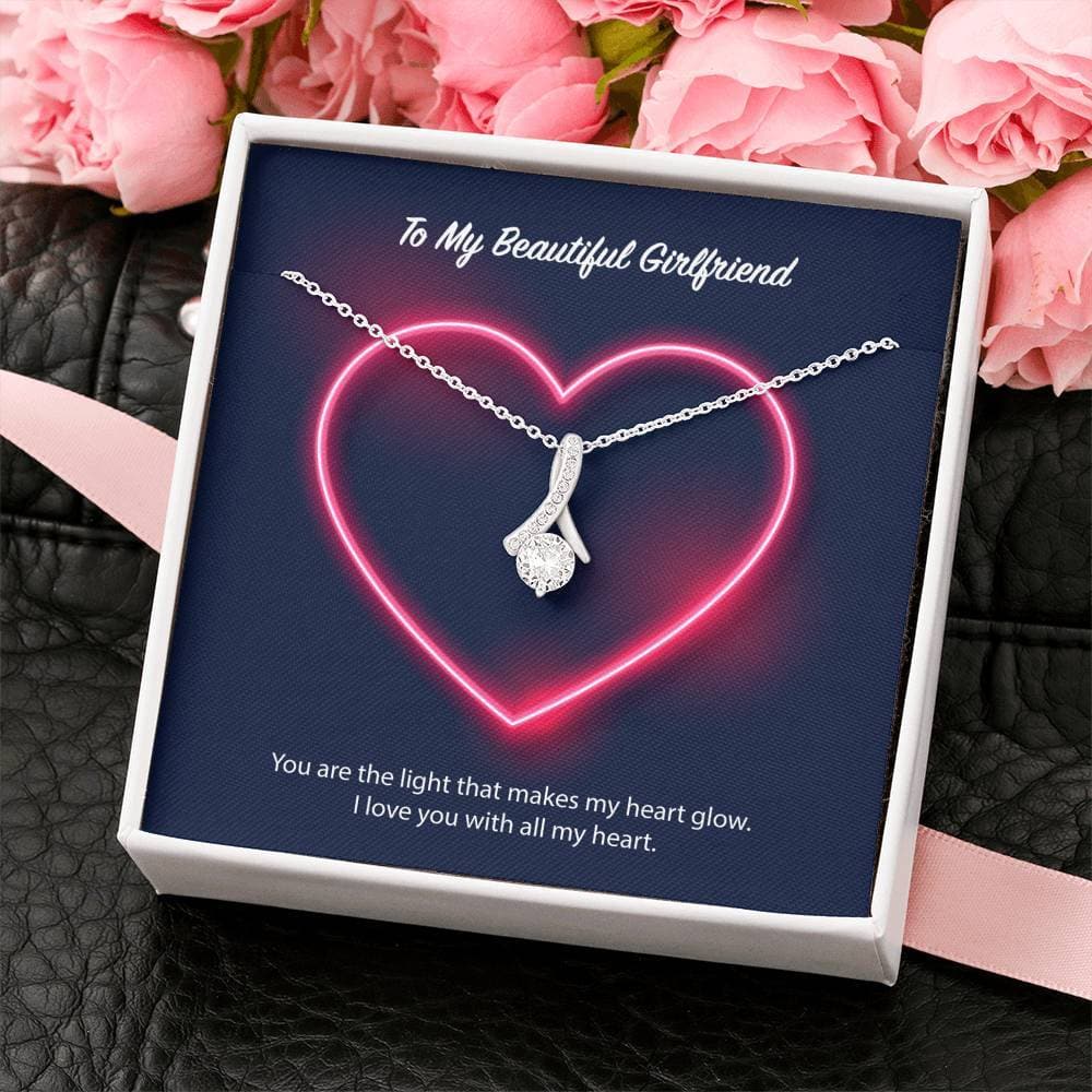 To My Beautiful Girlfriend Alluring Beauty Necklace