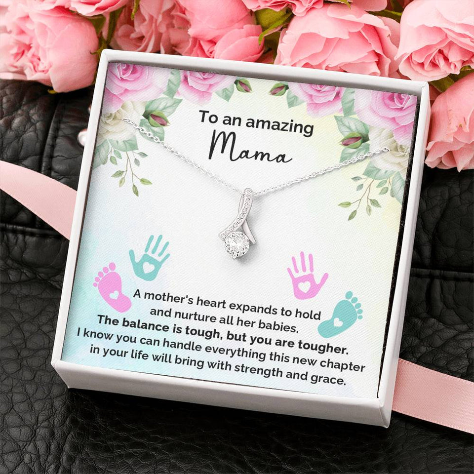 To An Amazing Mana - A Mother's Heart Expands To Hold And Nurture - Alluring Necklace, Alluring Beauty Necklace