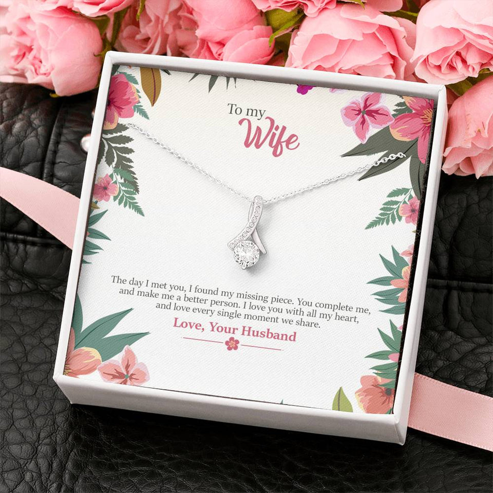 You Complete Me - Gift For Future Wife Alluring Necklace