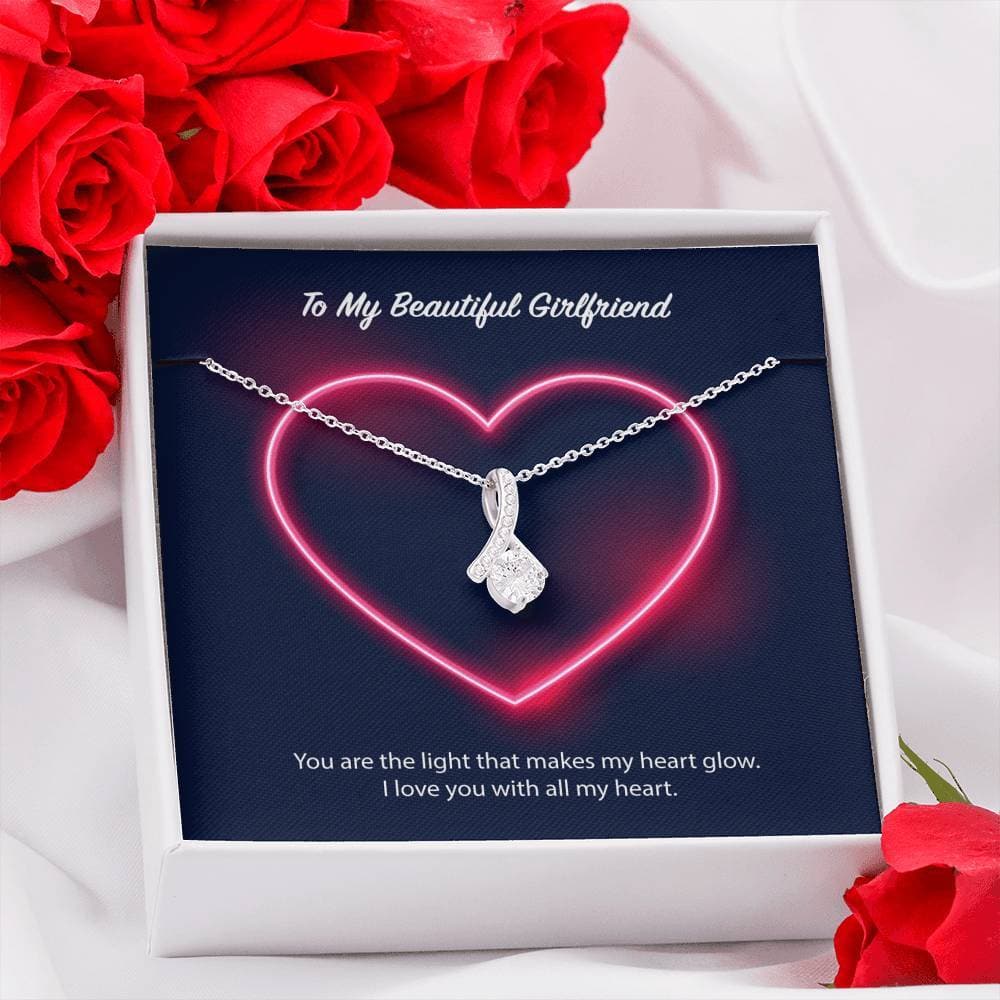 To My Beautiful Girlfriend Alluring Beauty Necklace