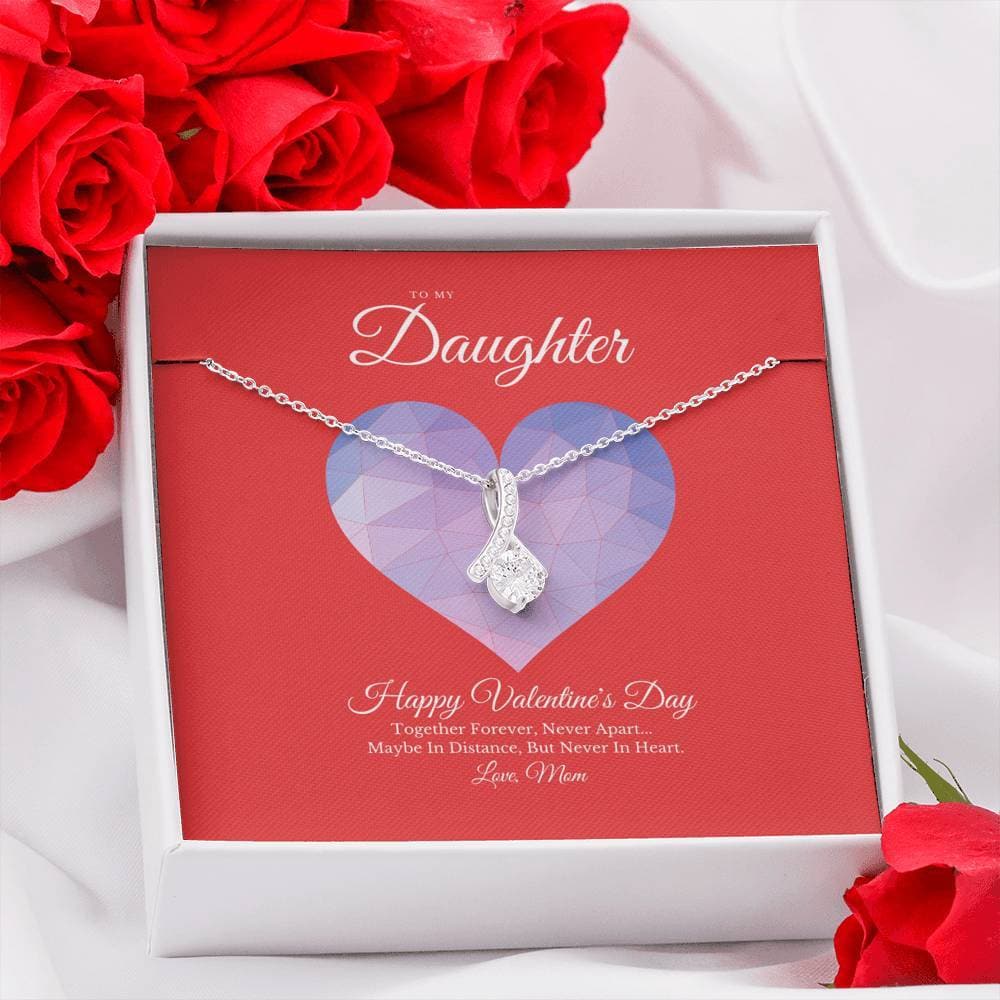 To My Daughter from Mom Valentine's Day Alluring Beauty Necklace
