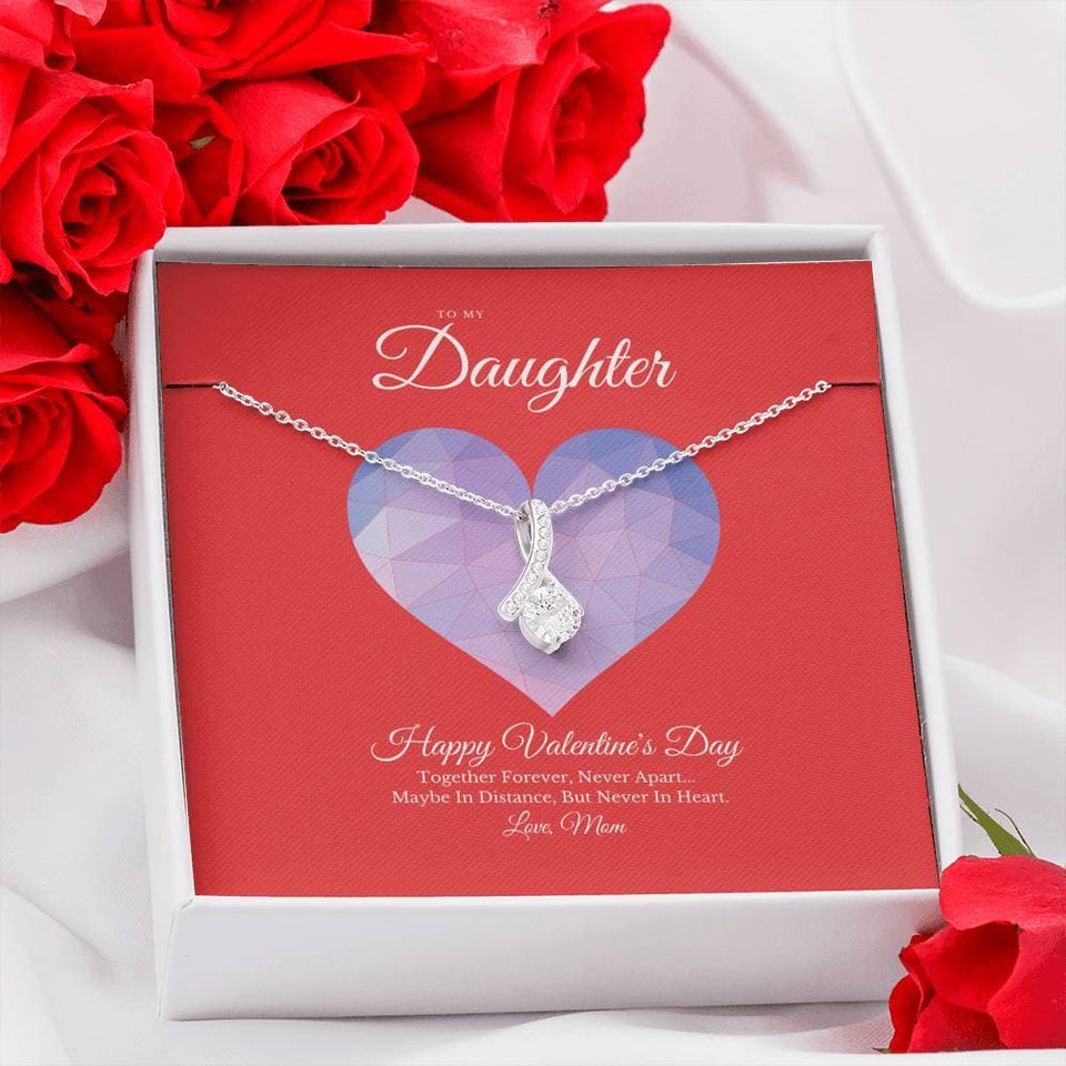 To My Daughter from Mom Valentine's Day Alluring Beauty Necklace