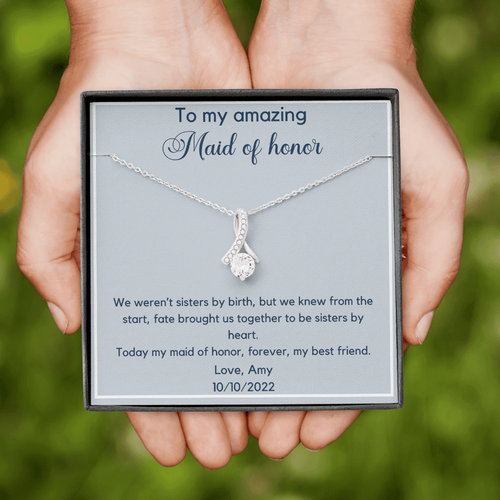 Personalized Maid of Honor Alluring Necklace