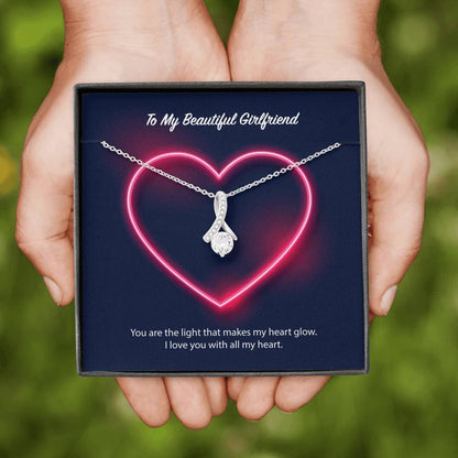 To My Beautiful Girlfriend Alluring Beauty Necklace