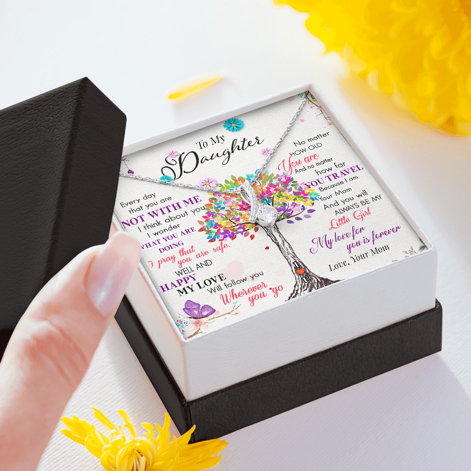 To My Daughter | My Love For You | Gift for Daughter from Mom Alluring Beauty Necklace
