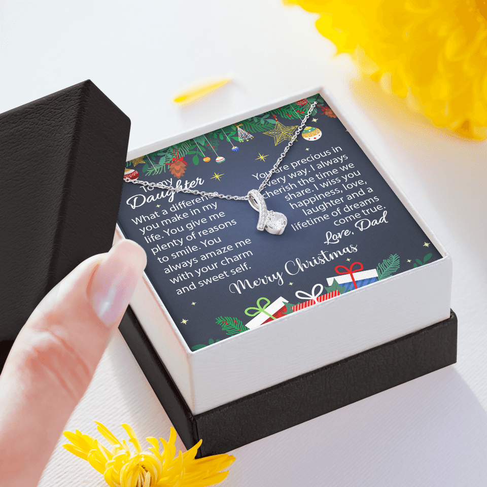 To My Daughter | Merry Christmas |  Alluring Beauty Necklace