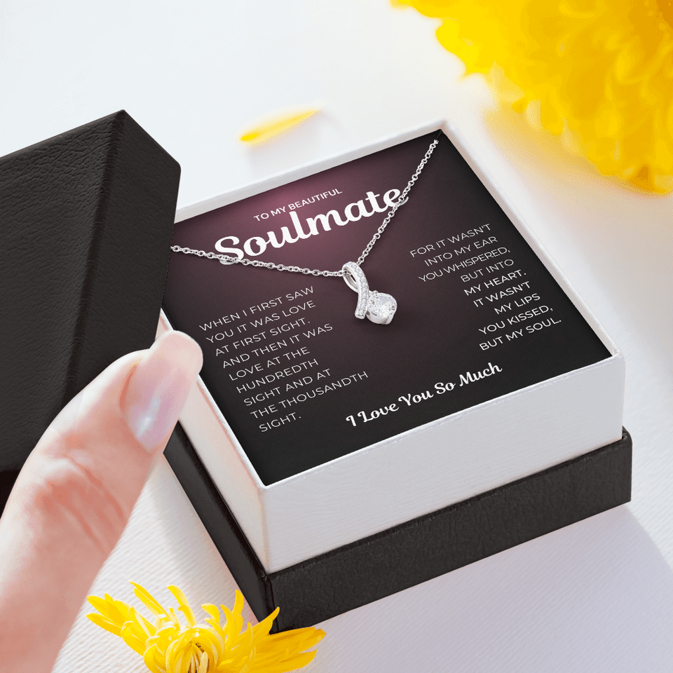 Alluring Beauty Necklace- Love at First Sight Kissed My Soul Necklace Limited Edition -Grab Yours Now! Gift For Wife