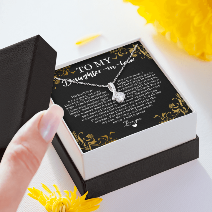 To My Daughter-In-Law You are the woman who found my little boy Alluring Necklace LX336D