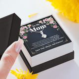 To My Mom Necklace - Thank You For Raising Me InTo The Person I am Today, Birthday Gift for Mom, Gift for Mother's Day, Alluring Beauty Necklace