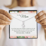 I Love You Mom I Really Do Alluring Beauty Necklace