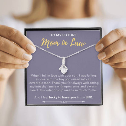Lucky To Have You - Gift For Mother In Law Alluring Necklace