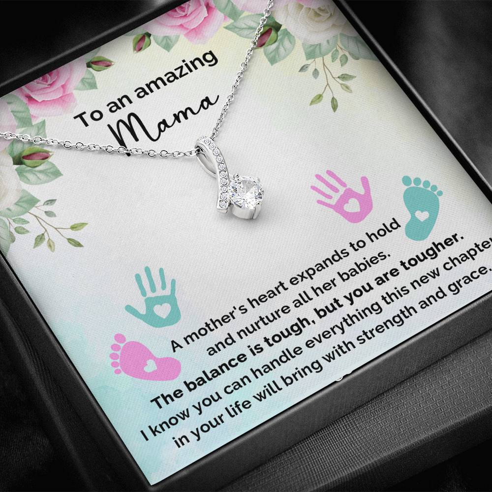 To An Amazing Mana - A Mother's Heart Expands To Hold And Nurture - Alluring Necklace, Alluring Beauty Necklace