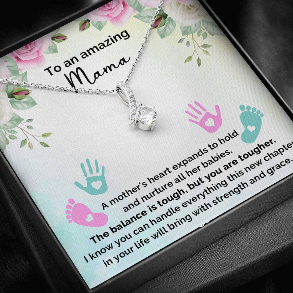 To An Amazing Mana - A Mother's Heart Expands To Hold And Nurture - Alluring Necklace, Alluring Beauty Necklace
