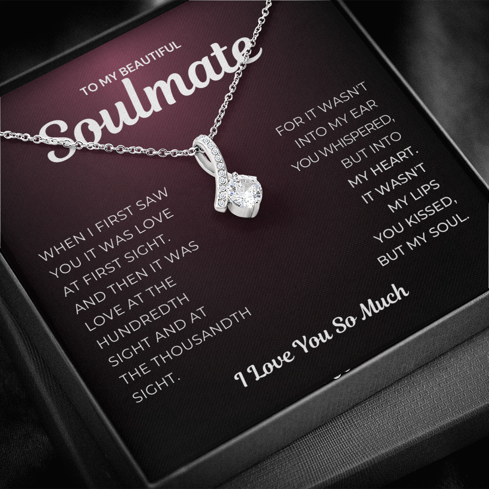 Alluring Beauty Necklace- Love at First Sight Kissed My Soul Necklace Limited Edition -Grab Yours Now! Gift For Wife