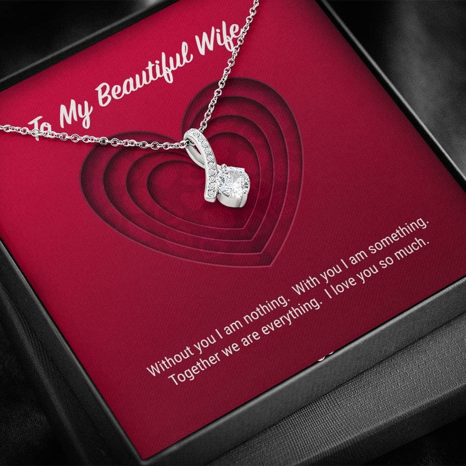 To My Beautiful Wife Alluring Beauty Necklace