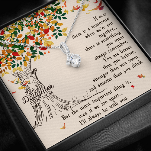 To My Daughter | Be With You  Alluring Beauty Necklace | Gift for Daughter from Mom