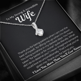 Pamaheart- Alluring Beauty Necklace- What Did I Do to Deserve You Wife Necklace, Gift For Wife, Christmas