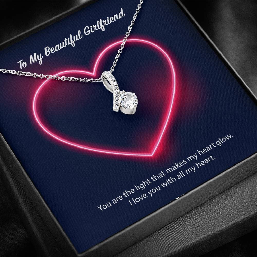 To My Beautiful Girlfriend Alluring Beauty Necklace